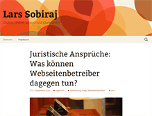 Tablet Screenshot of lars-sobiraj.de